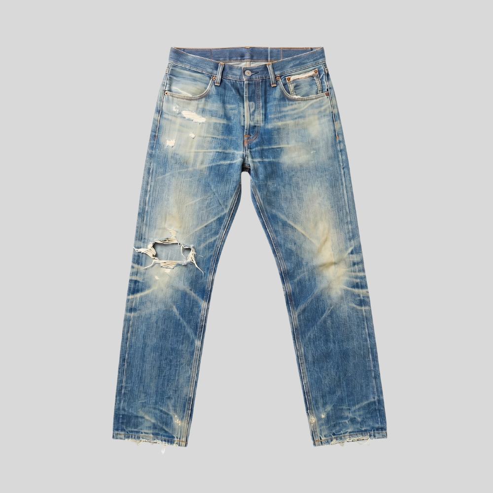 Heavily Distressed Denim